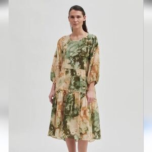 Second Female Onyxly Women's  Watercolour Shirt Dress Sizs XS Eathy